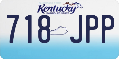 KY license plate 718JPP