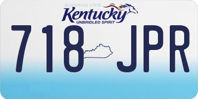 KY license plate 718JPR