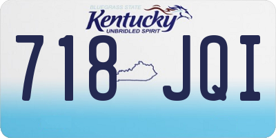 KY license plate 718JQI