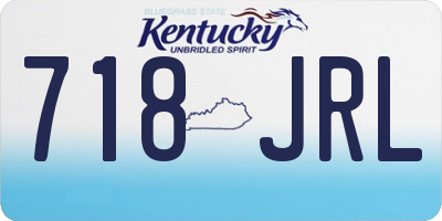 KY license plate 718JRL