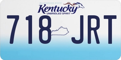 KY license plate 718JRT