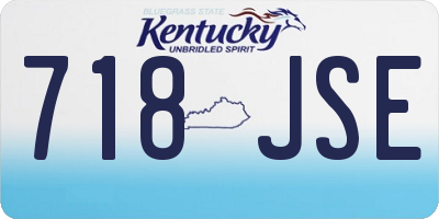 KY license plate 718JSE