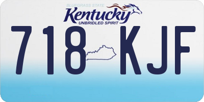 KY license plate 718KJF