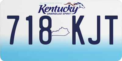KY license plate 718KJT