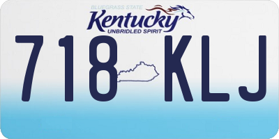 KY license plate 718KLJ