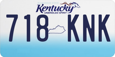 KY license plate 718KNK