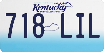 KY license plate 718LIL