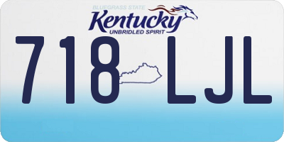 KY license plate 718LJL