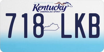 KY license plate 718LKB