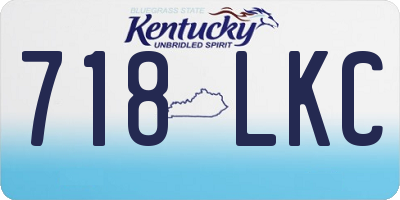 KY license plate 718LKC