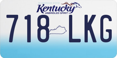 KY license plate 718LKG