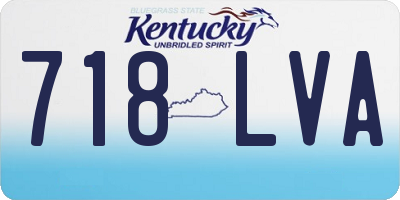 KY license plate 718LVA