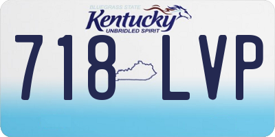 KY license plate 718LVP