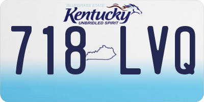 KY license plate 718LVQ