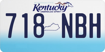 KY license plate 718NBH
