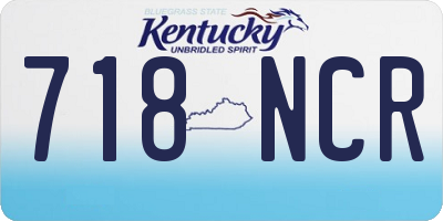 KY license plate 718NCR