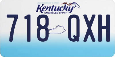 KY license plate 718QXH