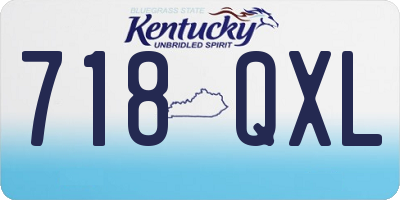 KY license plate 718QXL