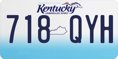 KY license plate 718QYH