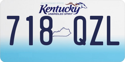 KY license plate 718QZL