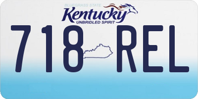 KY license plate 718REL