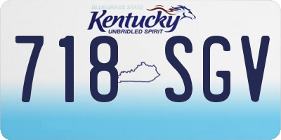 KY license plate 718SGV