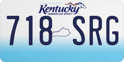 KY license plate 718SRG