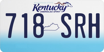 KY license plate 718SRH
