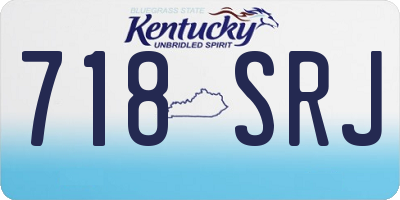 KY license plate 718SRJ