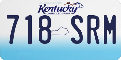 KY license plate 718SRM