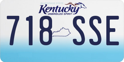 KY license plate 718SSE