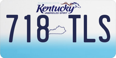 KY license plate 718TLS
