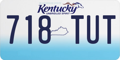 KY license plate 718TUT