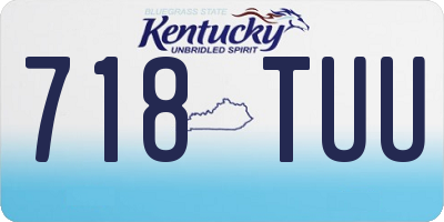 KY license plate 718TUU