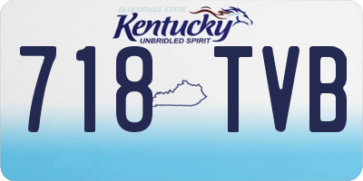 KY license plate 718TVB