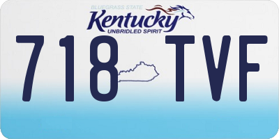 KY license plate 718TVF