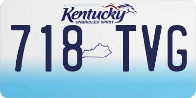 KY license plate 718TVG