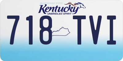 KY license plate 718TVI