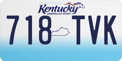 KY license plate 718TVK