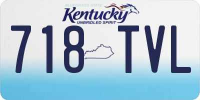 KY license plate 718TVL