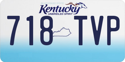 KY license plate 718TVP