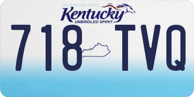 KY license plate 718TVQ