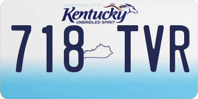 KY license plate 718TVR