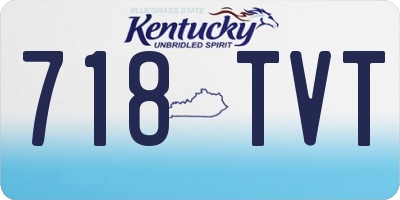 KY license plate 718TVT