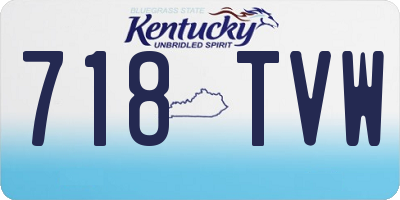 KY license plate 718TVW