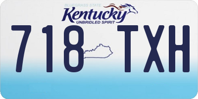 KY license plate 718TXH