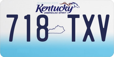 KY license plate 718TXV