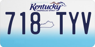 KY license plate 718TYV