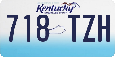 KY license plate 718TZH
