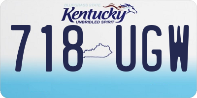 KY license plate 718UGW